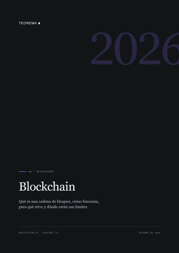 Portada de «Blockchain», publicación 03 de Teorema