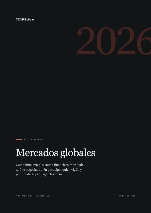 Portada de «Mercados globales», publicación 14 de Teorema