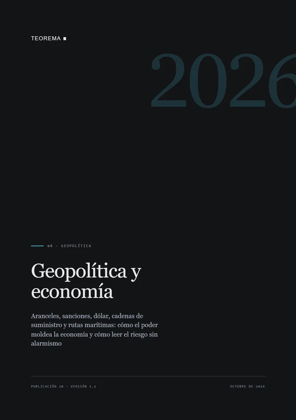 Portada de «Geopolítica y economía», publicación 20 de Teorema