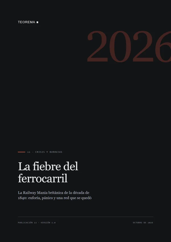 Portada de «La fiebre del ferrocarril», publicación 23 de Teorema
