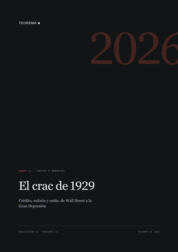 Portada de «El crac de 1929», publicación 24 de Teorema