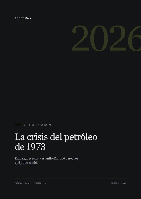 Portada de «La crisis del petróleo de 1973», publicación 25 de Teorema