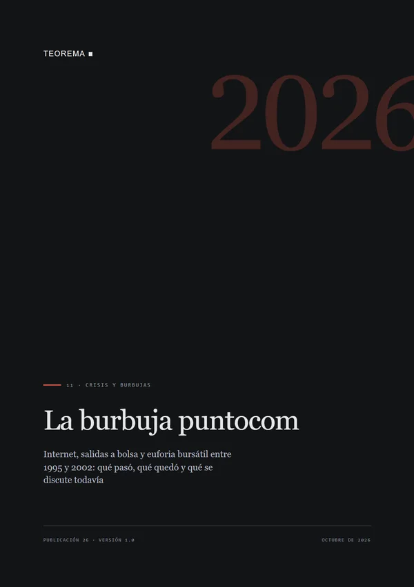 Portada de «La burbuja puntocom», publicación 26 de Teorema