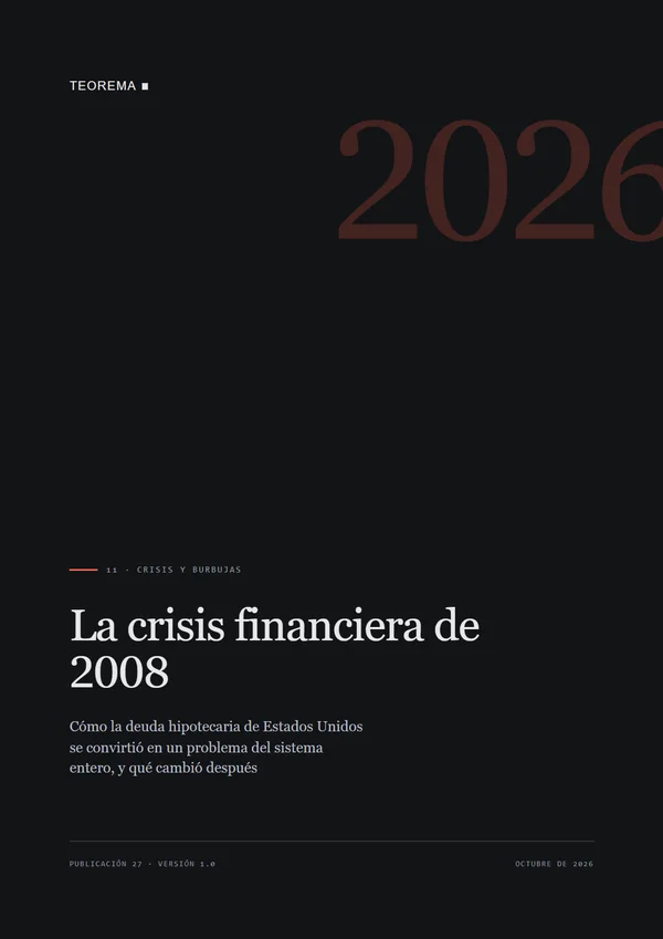 Portada de «La crisis financiera de 2008», publicación 27 de Teorema