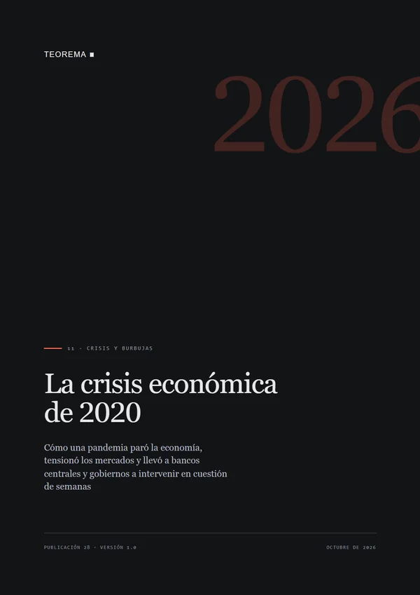 Portada de «La crisis económica de 2020», publicación 28 de Teorema